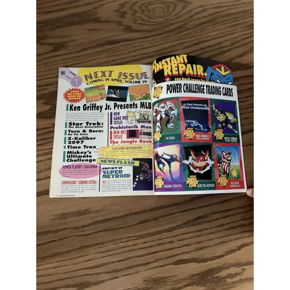 Nintendo Power Vol 58 Wario Land Super Mario Land 3 With Poster
